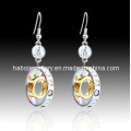 Trendy Full Diamond Double Round Earring (XER12931)